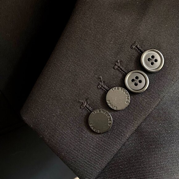 NWT The Kooples Black 100% Wool Tailor Super 100 Fitted Suit Jacket - Picture 6 of 9